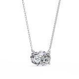 WOKE ™ VVS-F Lab Grown 1.00 Carat Princess cut Diamond pendant | (No chain)