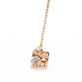 WOKE ™ VVS-F Lab Grown 1.00 Carat Princess cut Diamond pendant | (No chain)