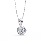 WOKE ™ VVS-F Lab Grown 1.00 Carat Round cut 12 prong Diamond pendant | No chain