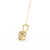 WOKE ™ VVS-F Lab Grown 1.00 Carat Round cut 12 prong Diamond pendant | No chain