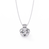 WOKE ™ VVS-F Lab Grown 1.00 Carat Round cut 12 prong Diamond pendant | No chain