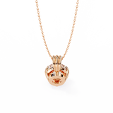 WOKE ™ VVS-F Lab Grown 1.00 Carat Round cut 12 prong Diamond pendant | No chain