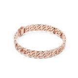 1.1 CT Round Moissanite Bracelet in 925 Silver/9K Gold |WOKE