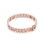 1.1 CT Round Moissanite Bracelet in 925 Silver/9K Gold |WOKE
