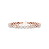 3.4 CT Marquise Cut Moissanite Bracelet in 9K Gold/925 Silver |WOKE