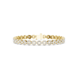 3.4 CT Marquise Cut Moissanite Bracelet in 9K Gold/925 Silver |WOKE