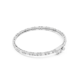 3.93 CT Round and Baguette cut moissanite Bracelet in 925 Silver/9K Gold |WOKE