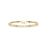 0.805 CT Round Moissanite Bracelet in 9K Gold/925 Silver |WOKE