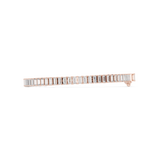3.46 CT Baguette Cut Moissanite Bracelet in 925 Silver/9K Gold |WOKE