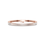3.46 CT Baguette Lab Grown Diamond Bracelet in 9K/14K Gold |WOKE