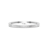 3.46 CT Baguette Cut Moissanite Bracelet in 925 Silver/9K Gold |WOKE