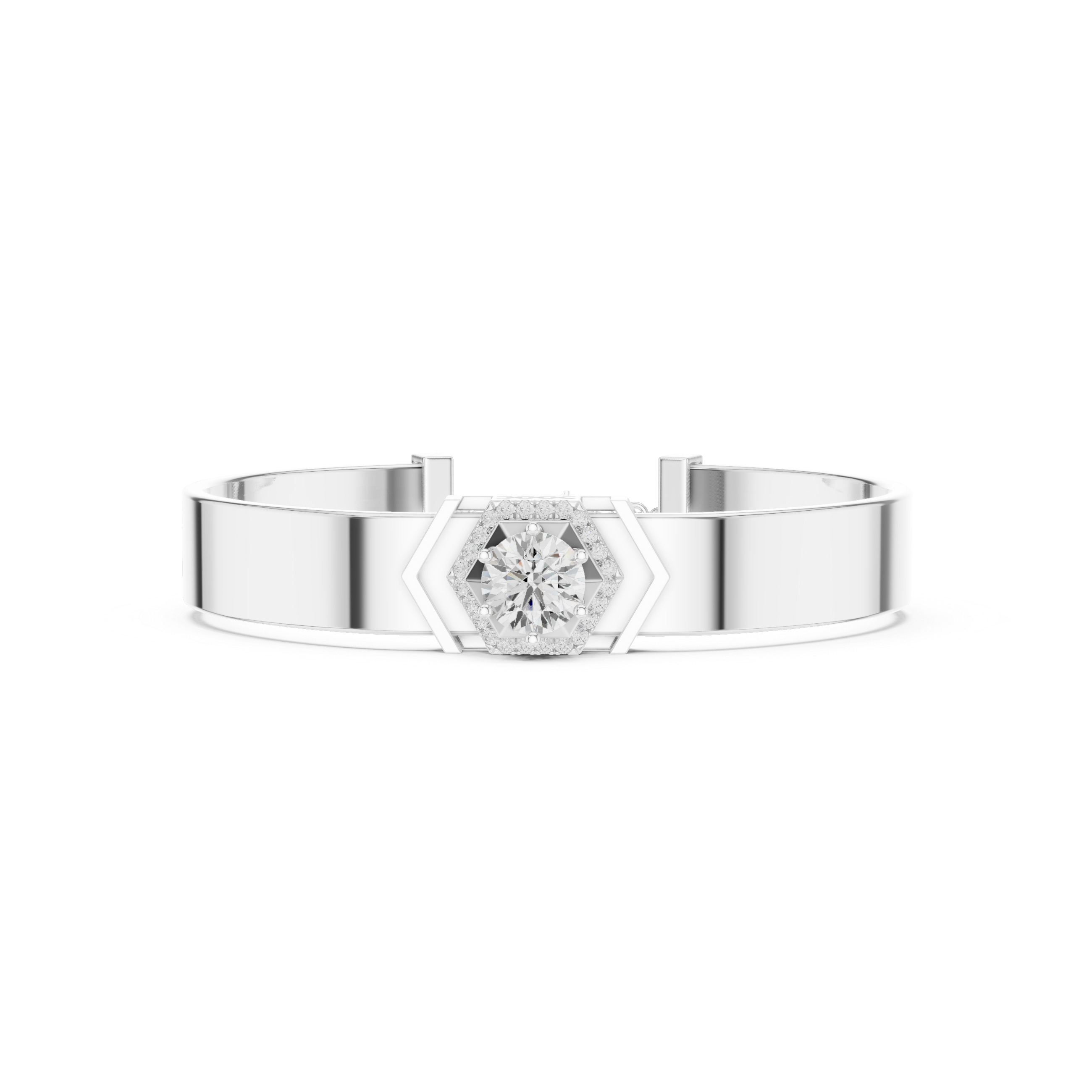 1.74 CT Round Cut Moissanite Tennis Bracelt in 9K Gold/925 Silver |WOKE