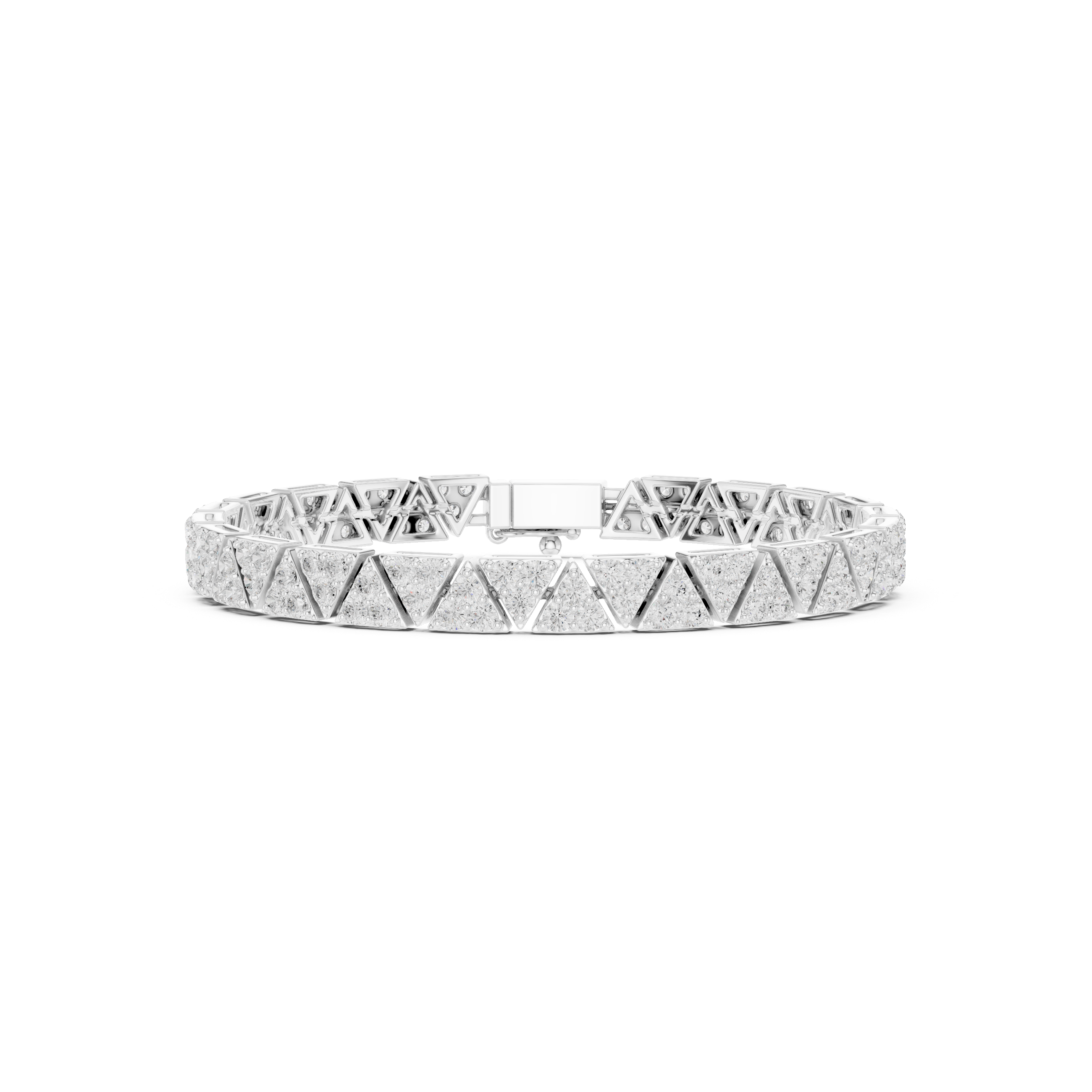 4.41 CT Round Cut Moissanite Bracelet in 9K Gold/925 Silver | WOKE