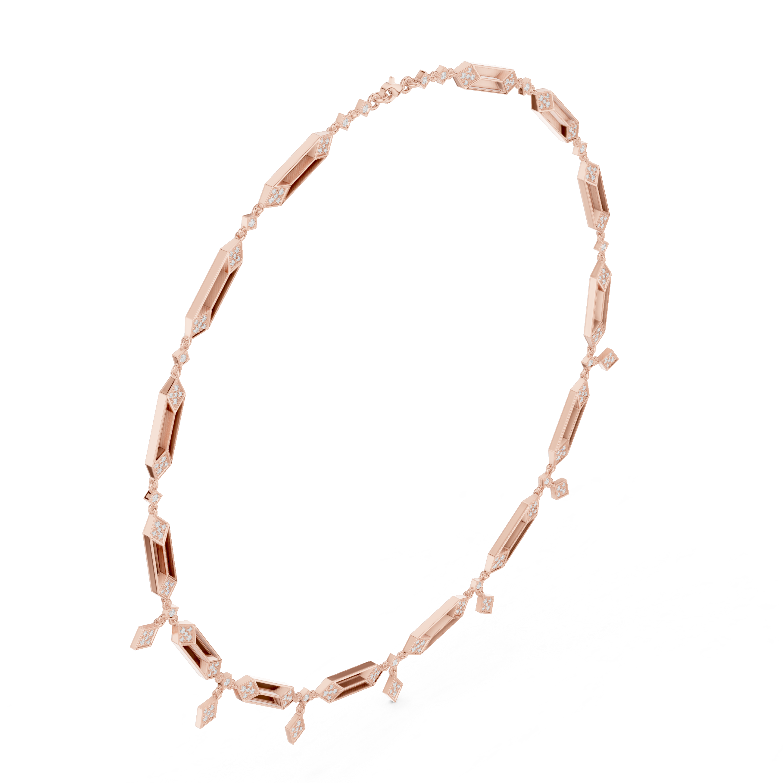 1.34 CT Round Moissanite Necklace in 9K Gold/925 Silver |WOKE