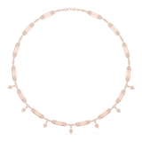 1.34 CT Round Moissanite Necklace in 9K Gold/925 Silver |WOKE