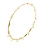 1.34 CT Round Moissanite Necklace in 9K Gold/925 Silver |WOKE