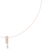 0.484 CT Oval Marquise Baguette Moissanite Necklace in 9K Gold/925 Silver |WOKE
