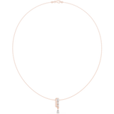 0.484 CT Oval Marquise Baguette Moissanite Necklace in 9K Gold/925 Silver |WOKE