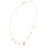 1.73 Marquise Round Baguette Moissanite Necklace in 9K Gold/925 Silver |WOKE