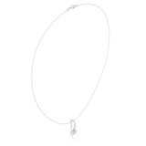 0.5 CT  Round Moissanite Necklace in 9K Gold/925 Silver|WOKE