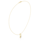 0.5 CT  Round Moissanite Necklace in 9K Gold/925 Silver|WOKE