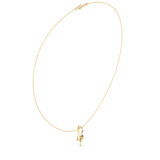 0.5 CT  Round Moissanite Necklace in 9K Gold/925 Silver|WOKE