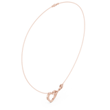 1.73  Infinity-Heart Moissanite Necklace in 9K Gold/925 Silver