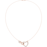 1.73  Infinity-Heart Moissanite Necklace in 9K Gold/925 Silver