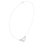1.73  Infinity-Heart Moissanite Necklace in 9K Gold/925 Silver