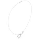 1.73  Infinity-Heart Moissanite Necklace in 9K Gold/925 Silver