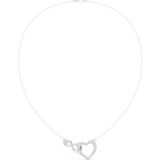 1.73  Infinity-Heart Moissanite Necklace in 9K Gold/925 Silver
