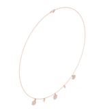 0.463 CT Round Lab Grown Diamond Necklace in 9K/14K Gold |WOKE