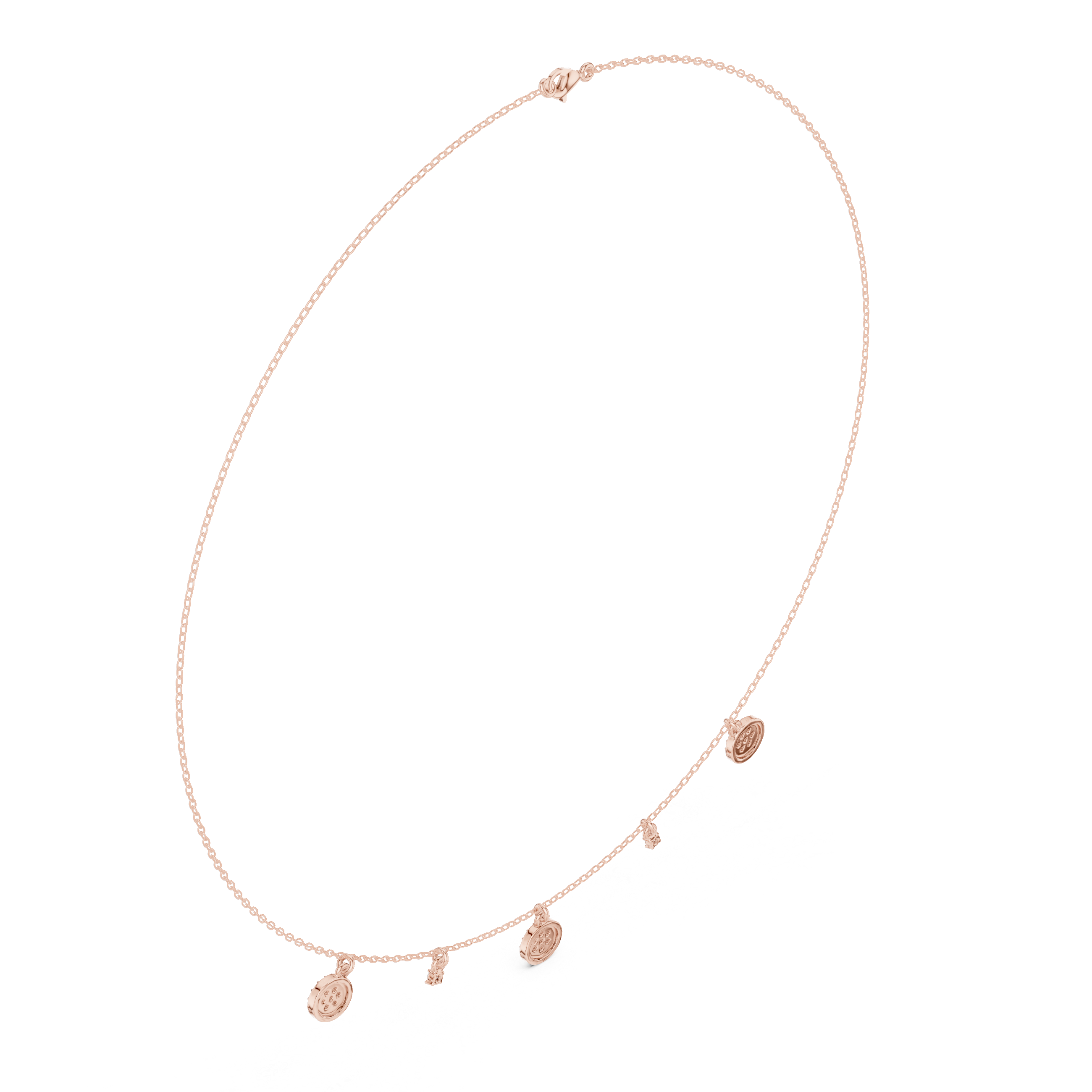 0.463 CT Round Lab Grown Diamond Necklace in 9K/14K Gold |WOKE