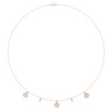 0.643 Round Moissanite necklace in 925 SIlver/9K Gold |WOKE