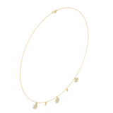 0.463 CT Round Lab Grown Diamond Necklace in 9K/14K Gold |WOKE