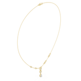 0.64 Round and Pear Moissanite Necklace in 925 Silver/925 Silver |WOKE