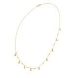 0.355 CT Round Moissanite Necklace in 9K Gold/925 Silver |WOKE