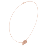 1.64 CT Round Moissanite Necklace in 9K Gold/925 Silver |WOKE