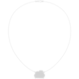 1.64 CT Round Moissanite Necklace in 9K Gold/925 Silver |WOKE