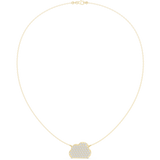 1.64 CT Round Moissanite Necklace in 9K Gold/925 Silver |WOKE