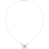 0.73 CT Butterfly Moissanite Necklace in 9K Gold/925 Silver |WOKE