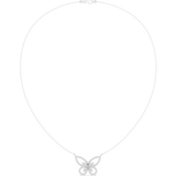 0.73 CT Butterfly Moissanite Necklace in 9K Gold/925 Silver |WOKE