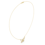 0.73 CT Butterfly Moissanite Necklace in 9K Gold/925 Silver |WOKE