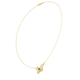 0.73 CT Butterfly Moissanite Necklace in 9K Gold/925 Silver |WOKE