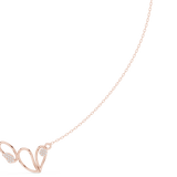 0.09 Round Moissanite Necklace in 9K Gold/925 Silver |WOKE