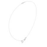 0.09 Round Moissanite Necklace in 9K Gold/925 Silver |WOKE