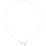 0.09 Round Moissanite Necklace in 9K Gold/925 Silver |WOKE