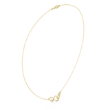 0.09 Round Moissanite Necklace in 9K Gold/925 Silver |WOKE
