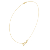 0.09 Round Moissanite Necklace in 9K Gold/925 Silver |WOKE
