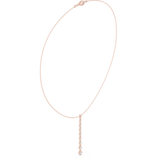 0.63 Round Moissanite Necklace in 9K Gold/925 Silver |WOKE